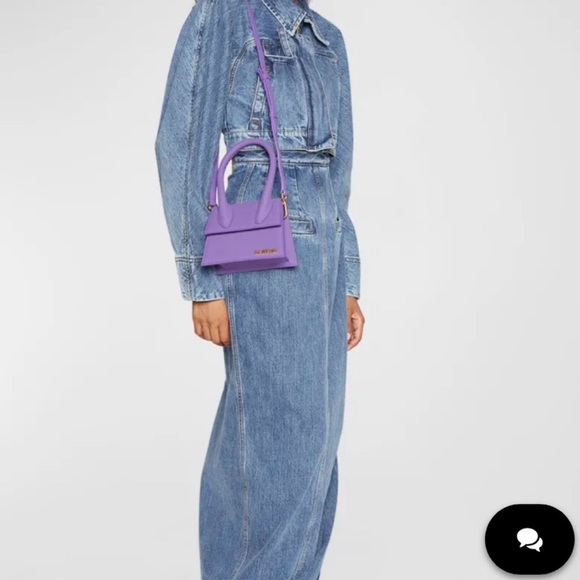NEW!! Jacquemus Le Chequito Moyen purple bag Retail 910$ - Picture 13 of 13